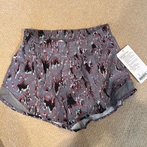 Brand new lululemon hotty hot LR 4” lined short